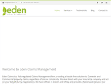 Tablet Screenshot of edenclaims.ie
